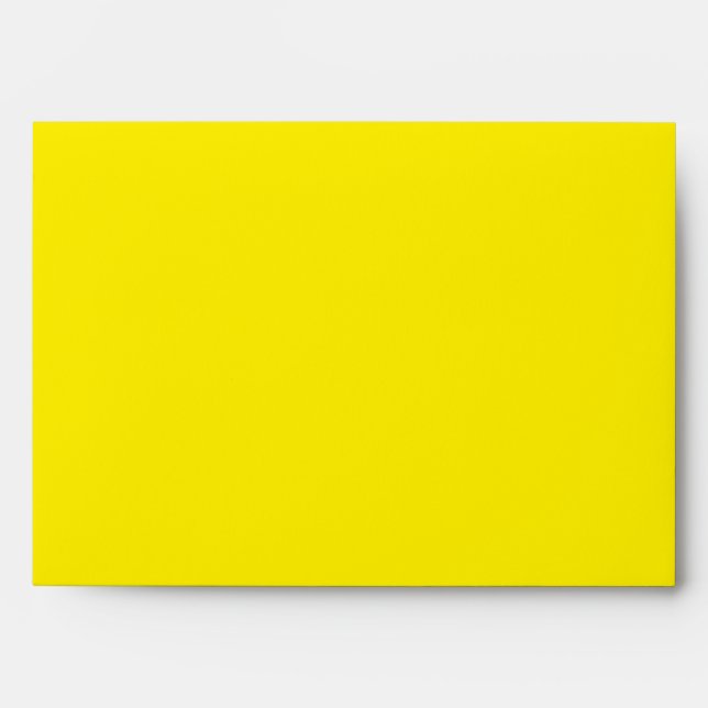 Canary Yellow Solid Colour Envelope (Front)