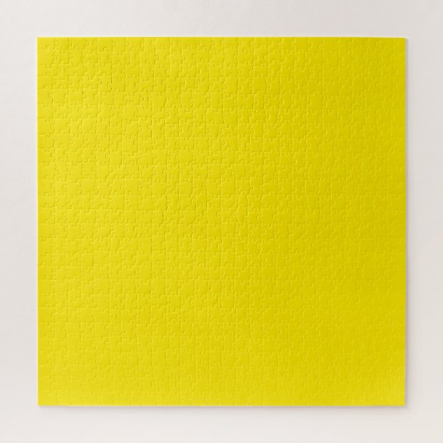 Canary Yellow Solid Colour Jigsaw Puzzle (Vertical)