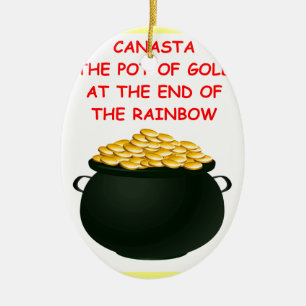 CANASTA CERAMIC ORNAMENT
