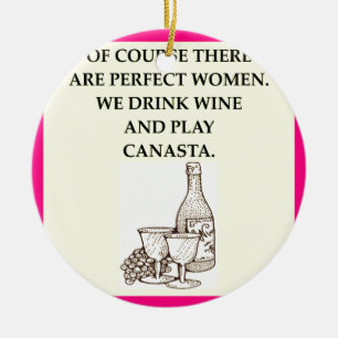 CANASTA CERAMIC ORNAMENT
