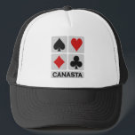 Canasta hat - choose colour<br><div class="desc">For a Canasta player. Customizable - you may add your own text if you wish.  See my store with more card games items!</div>