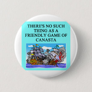 CANASTA player gifts t-shirts 2 Inch Round Button