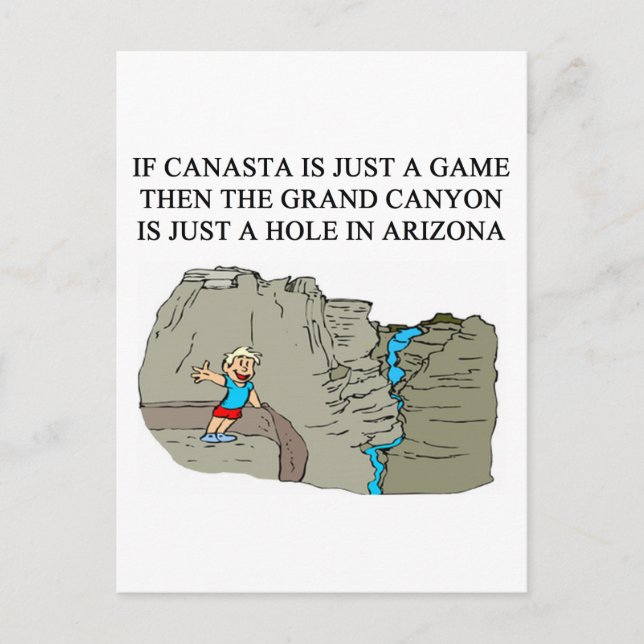 CANASTA player Postcard (Front)
