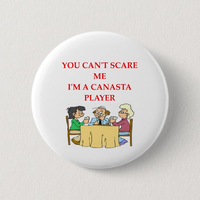 CANASTA.png 2 Inch Round Button (Front)