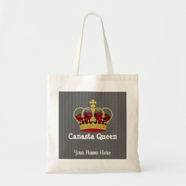Canasta Queen Tote Bag (Front)