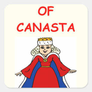 canasta square sticker