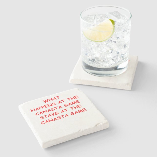 canasta stone coaster (Side)