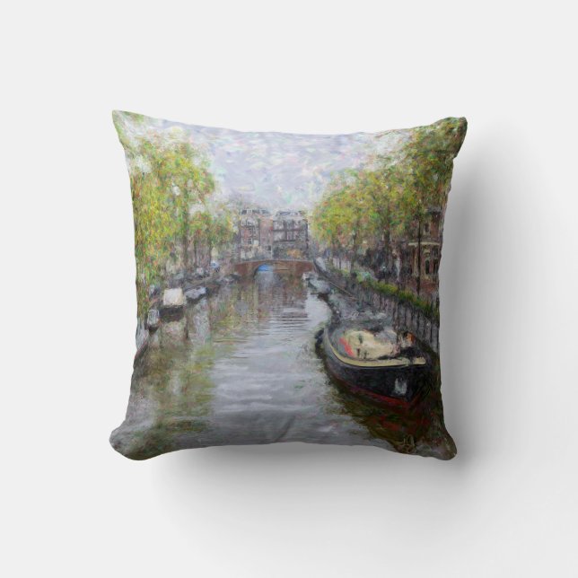 Canaux d'Amsterdam Coussin (Recto)