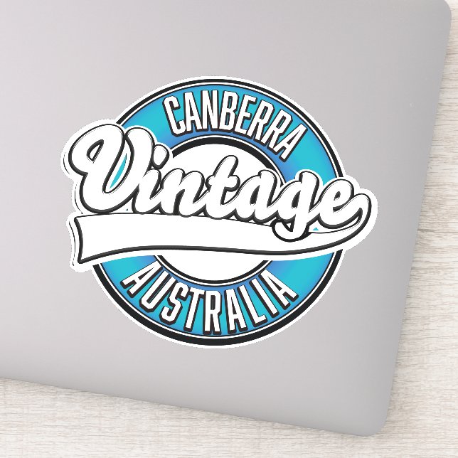 Canberra Australia vintage logo  (Detail)