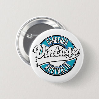 Canberra Australia vintage logo 2 Inch Round Button