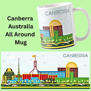 CANBERRA City Illustration Coffee Mug