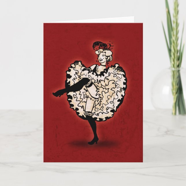 Cancan Dancer Card (Front)