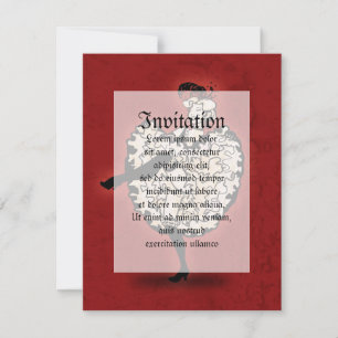 Cancan Dancer Invitation