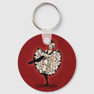 Cancan Dancer Keychain