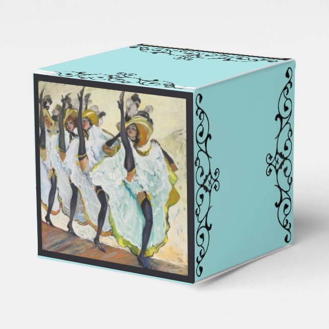 Cancan Dancers Favor Box (Front Side)