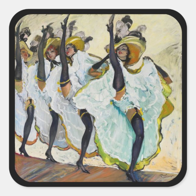 Cancan Dancers Sticker (Front)