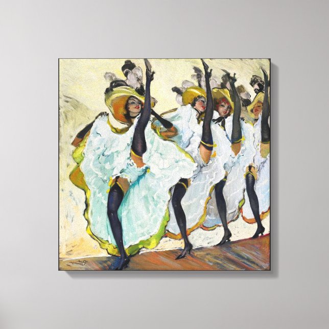 Cancan Dancers toile Imprimer (Recto)