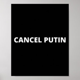 Cancel Putin _ Stop War In Ukraine  Poster