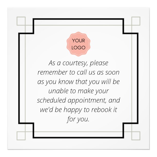 Cancelation notice  photo print (Front)