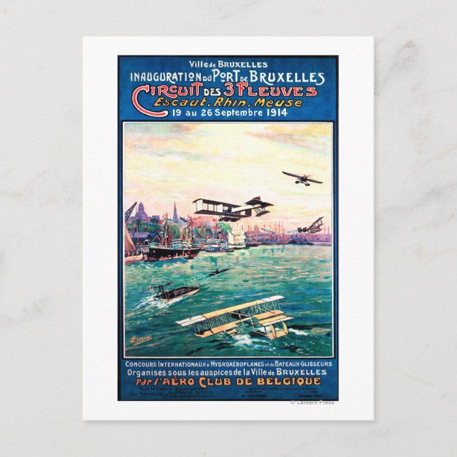 Cancelled Float Plane Promotional Poster Postcard (Front)