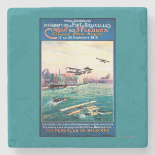 Cancelled Float Plane Promotional Poster Stone Coaster
