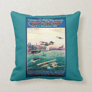 Cancelled Float Plane Promotional Poster Throw Pillow