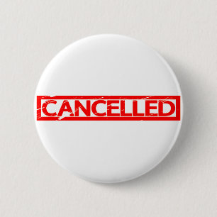 Cancelled Stamp 2 Inch Round Button