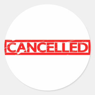 Cancelled Stamp Classic Round Sticker