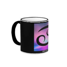 "CANCER" 11 oz. ZODIAC RINGER COFFEE CUP