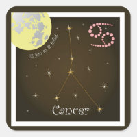Cancer 22 juin au 22 juillet sticker
