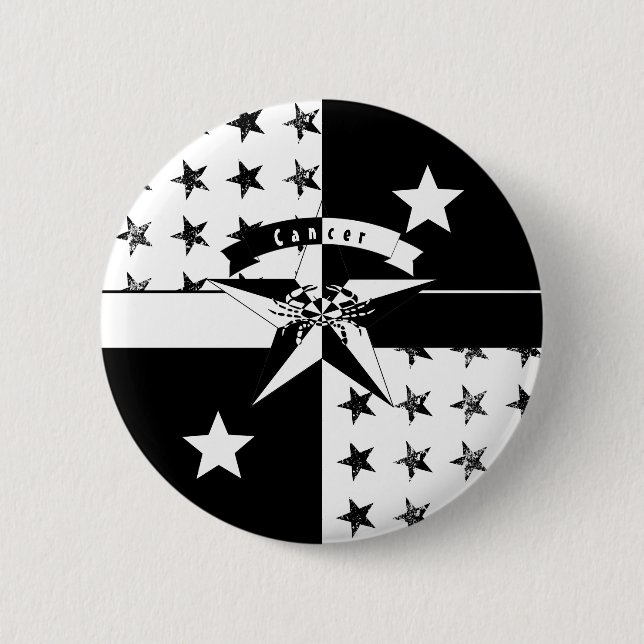 Cancer 2 Inch Round Button (Front)