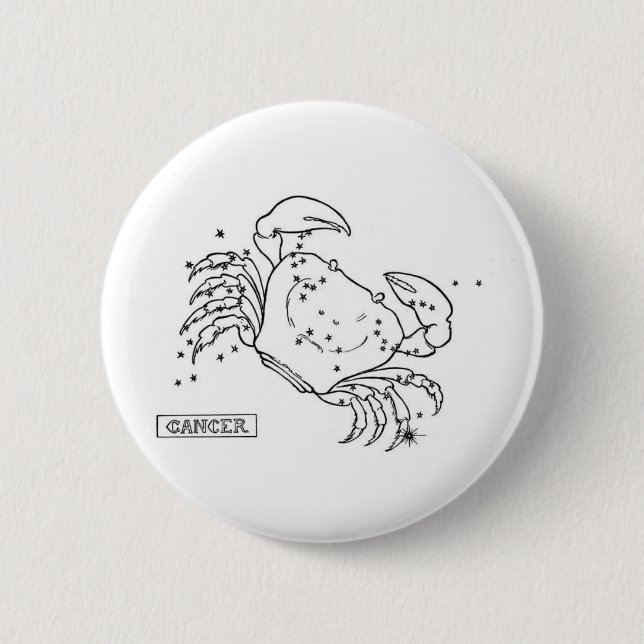 Cancer 2 Inch Round Button (Front)