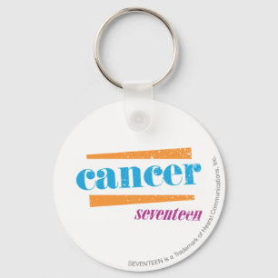 Cancer Aqua Keychain