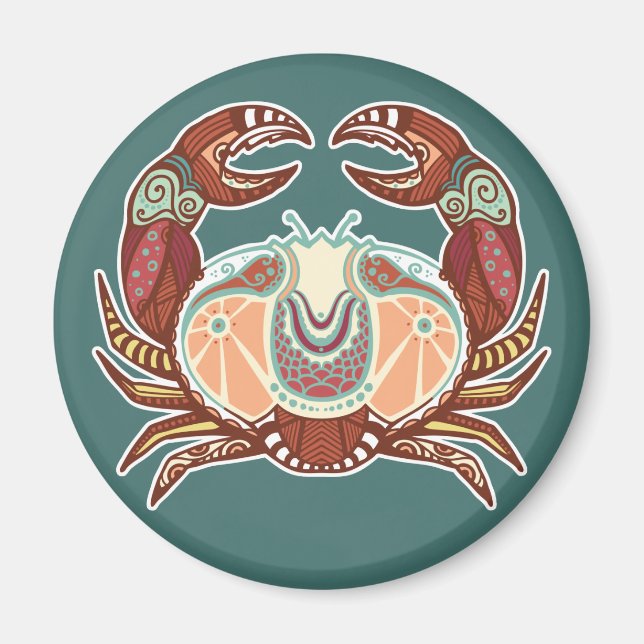 Cancer Astrological Sign Magnet (Front)