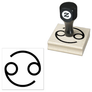 Cancer, Astrology Sign in the Zodiac Rubber Stamp