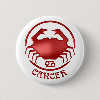Cancer Astrology Zodiac Sign Crab 2 Inch Round Button