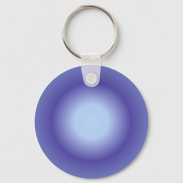 Cancer Aura, Cancer Zodiac, Blue Aura Gradient Keychain (Front)