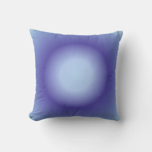 Cancer Aura, Cancer Zodiac, Blue Aura Gradient Throw Pillow