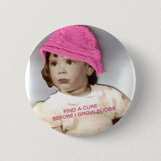 Cancer Awareness 2 Inch Round Button (Front)