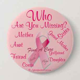 Cancer Awareness 4 Inch Round Button
