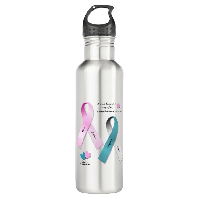 Cancer Awareness 710 Ml Water Bottle (Front)