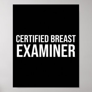 Cancer Awareness Certified Breast Examiner  Poster