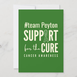 cancer awareness custom personalized Invitation 
