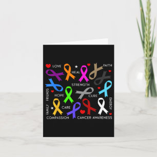 Cancer Awareness - Fight Cancer Ribbons Card