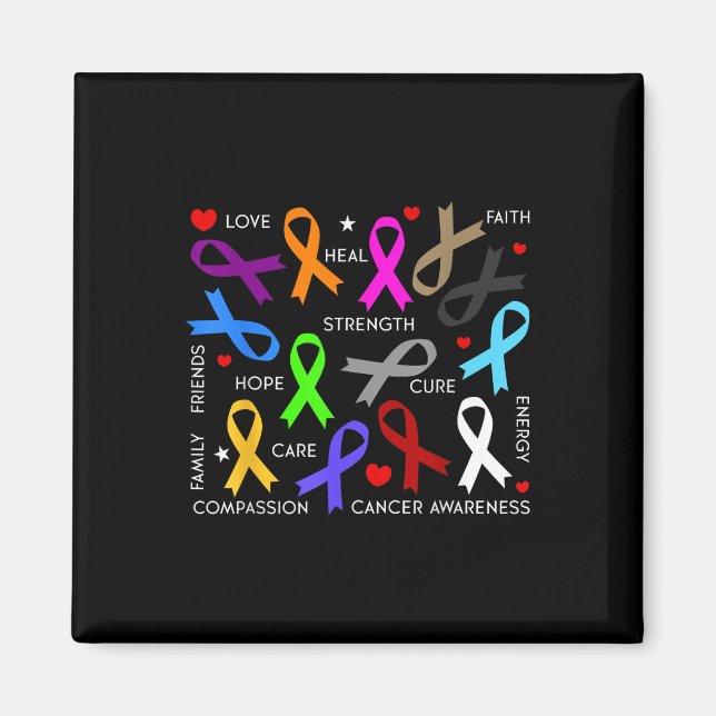 Cancer Awareness - Fight Cancer Ribbons  Magnet (Front)