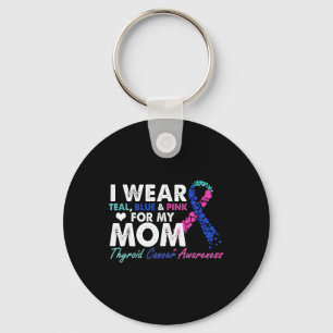 Cancer Awareness For My Mom Costume Ribbon Keychain