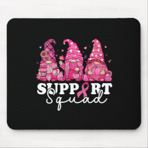 Cancer Awareness For Women Gnomes Support Squad Mouse Pad