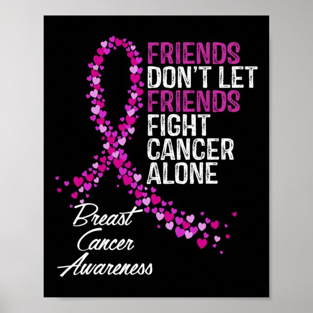 Cancer Awareness Friends Fighter Support  Poster (Front)