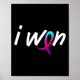 Cancer Awareness - I Won Survivor Fighter Poster