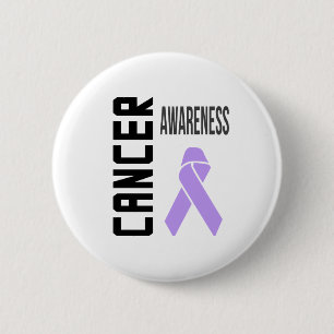 Cancer Awareness Lavender (all cancer) Ribbon 2 Inch Round Button